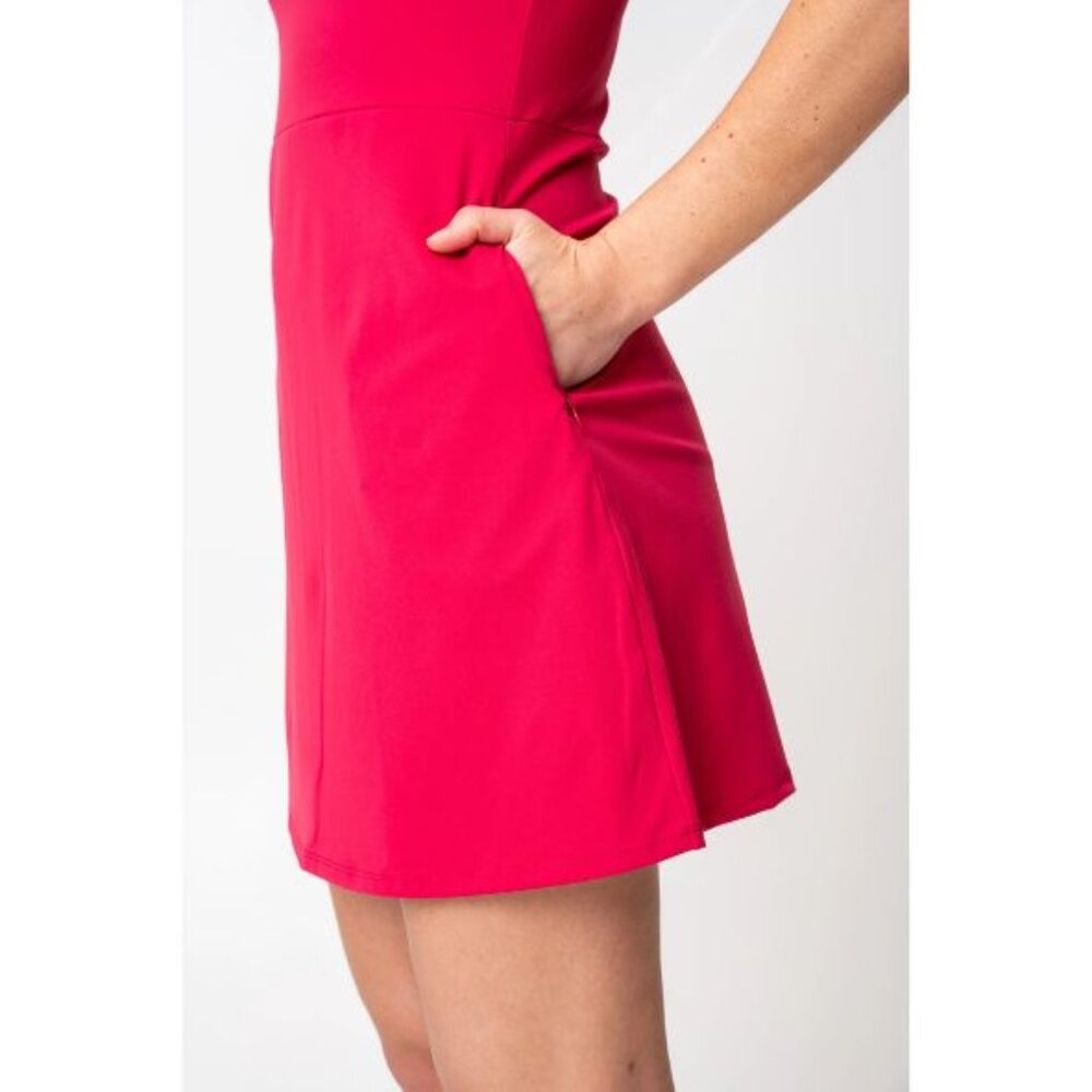 NWT Alder Apparel Medium Cherry Adventure Performance Racerback Dress - Picture 4 of 11